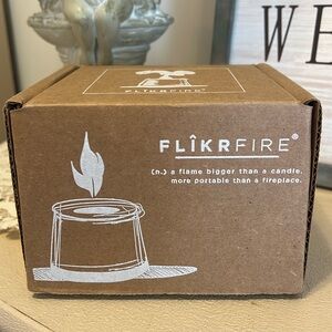 BRAND NEW IN BOX
Flikrfire Personal Fire Pit Cement Base Portable Heater